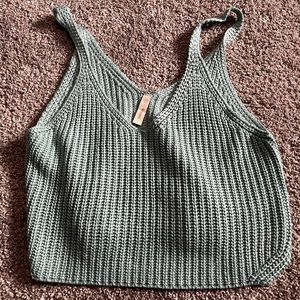 Sweater Style Crop Top